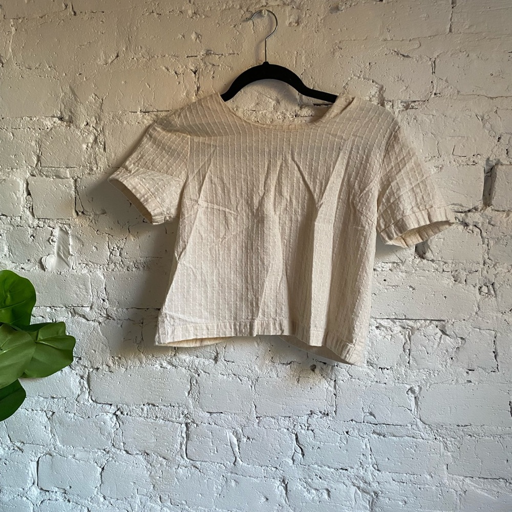 Crop Top with Button Back